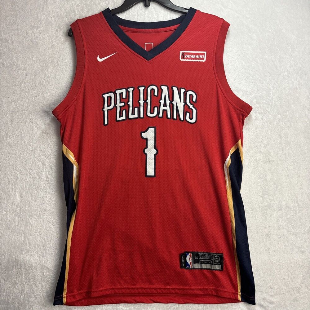 Zion Williamson Nike #1 New Orleans Pelicans Red Jersey Sz 44